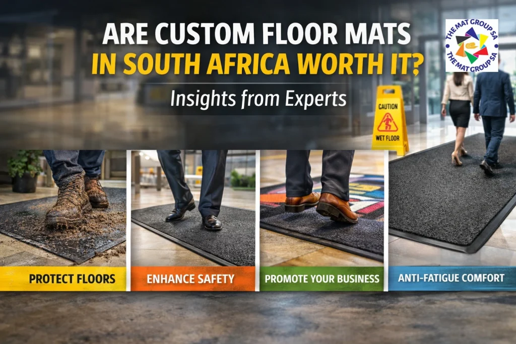 Custom floor mats: a discussion on their value and benefits for homes and businesses.